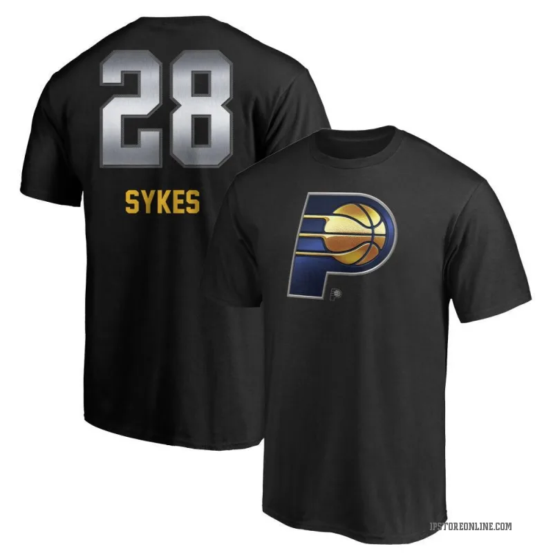 Keifer Sykes Men's Black Indiana Pacers Midnight Mascot T-Shirt