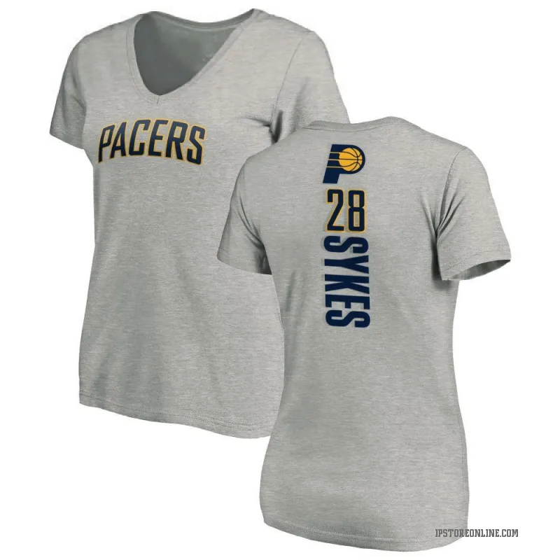 Keifer Sykes Women's Indiana Pacers Ash Backer T-Shirt