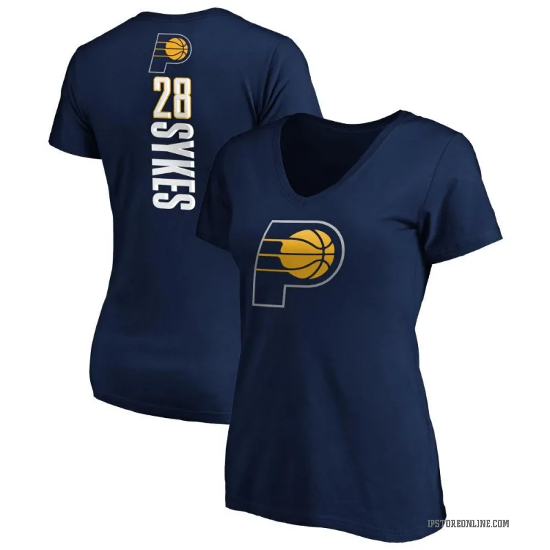 Keifer Sykes Women's Navy Indiana Pacers Backer T-Shirt